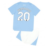 Fotballdrakt Barn Manchester City Bernardo Silva #20 Hjemmedraktsett 2023-24 Kortermet (+ Korte bukser)